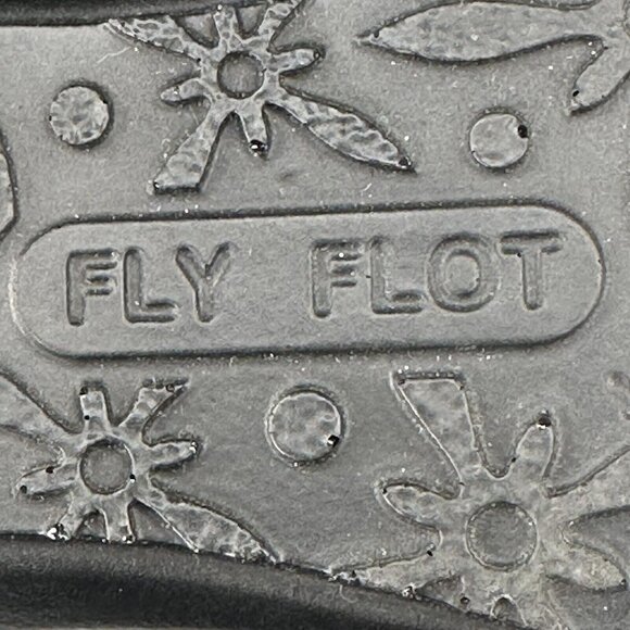 Fly Flot Slip On Shoes Clog Fabric Mesh Upper Leather Inner Black EU 39 US 8 - Picture 13 of 14